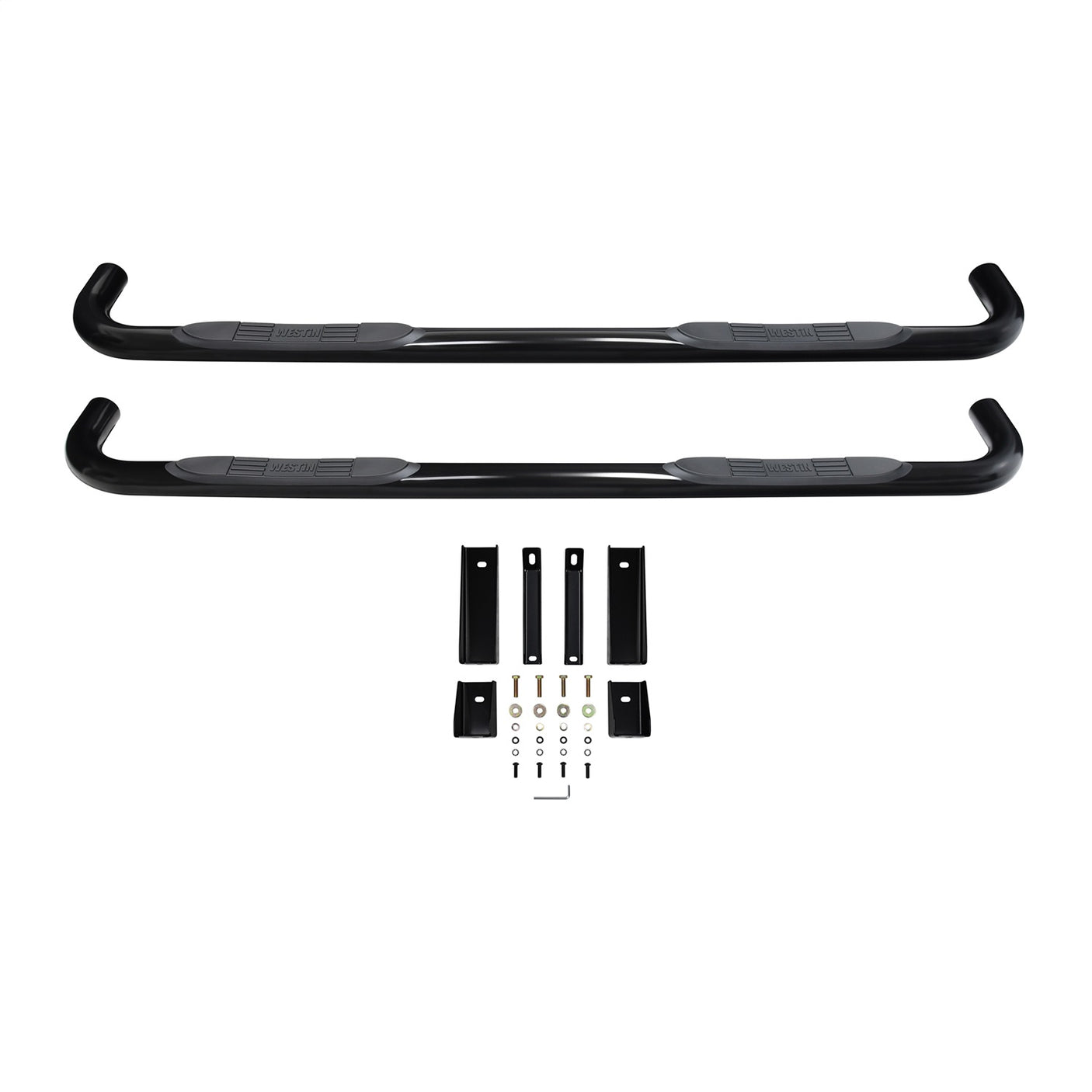 Westin 23-4135 2019-2024 Chevy Silverado 1500 E-Series 3 in. Round Nerf Step Bars - 72 in. Long