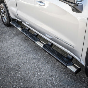 Westin 28-534680 2019-2023 Chevy Silverado 1500 R5 M-Series 5 in. Wheel-to-Wheel Nerf Step Bars - 72 in. Long