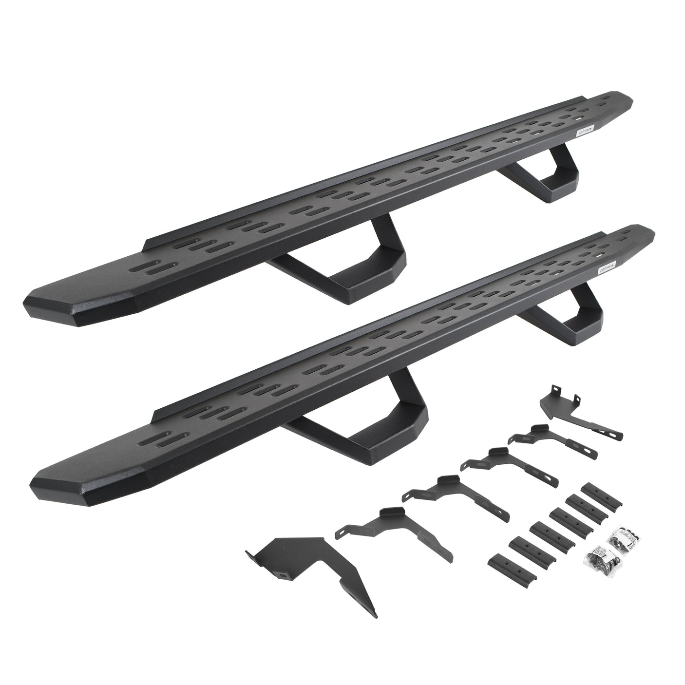 Go Rhino 6963688020PC 2019-2024 Ford F150 Lariat/XL/XLT RB Series RB30 Running Boards with Mounting Brackets, 2 Pairs Drop Steps Kit