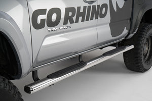 Go Rhino 104441580PS 2007-2021 Toyota Tundra 1000 Series 4" Side Steps with Mounting Bracket Kit