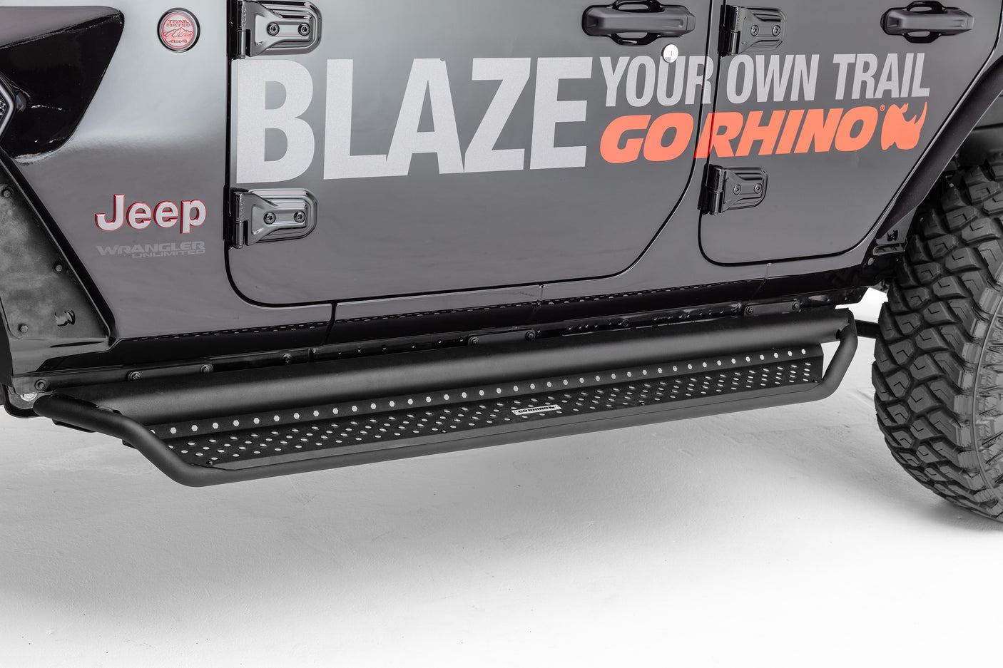 Go Rhino D10087T 2009-2024 Dodge Ram 1500 D1 Dominator Series Xtreme Side Steps - Boards Only, 87" Long