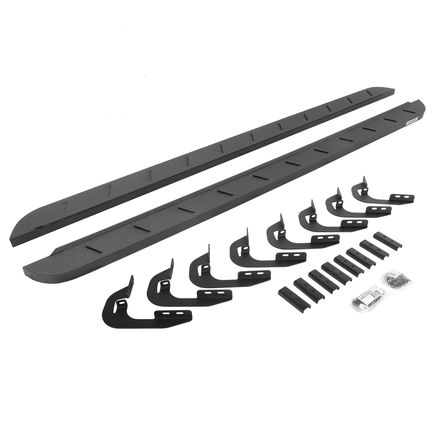 Go Rhino 63404787ST 2015-2019 Chevy Silverado 2500/3500 HD RB Series RB10 Slim Line Running Boards with Mounting Bracket Kit