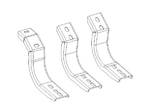 Go Rhino 6844325 2024 Toyota Tacoma OE Xtreme Series Cab Length Side Steps Mounting Brackets Only