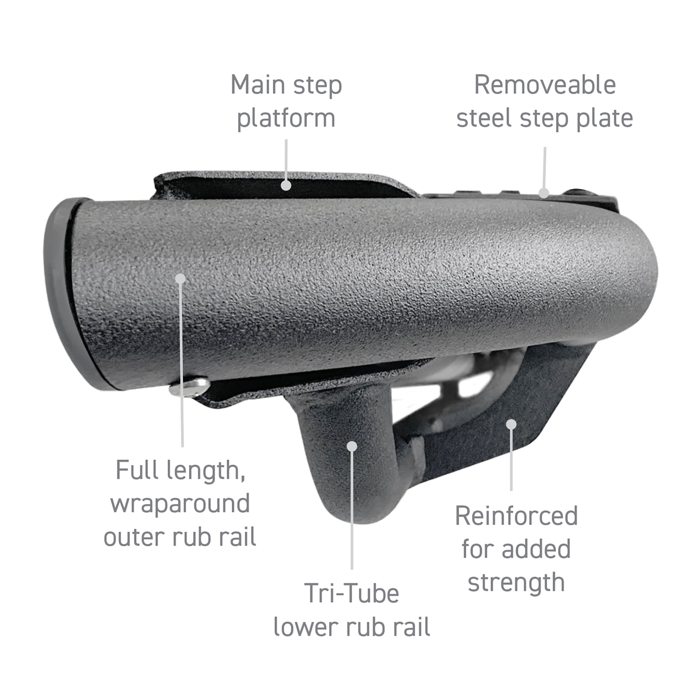 Go Rhino DT60087T 2015-2024 Ford F150 Dominator Series Xtreme DT Side Steps - Boards Only, 87" Long