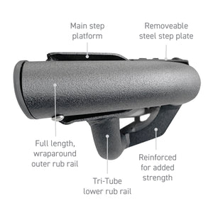 Go Rhino DT4155T 2015-2024 Ford F150 Dominator Series Xtreme DT Side Steps with Rocker Panel Mounting Bracket Kit