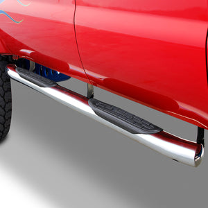 Go Rhino 67151PS 2011-2014 Ford F150 FX2/SVT Raptor 415 Series Side Steps with Mounting Bracket Kit - Welded End Caps