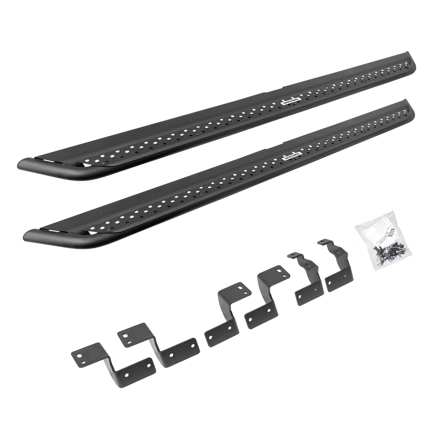 Go Rhino DSS4425T 2023 Toyota 4Runner 40th Anniversary Edition Dominator Series Xtreme DSS Side Steps with Rocker Panel Mounting Bracket Kit