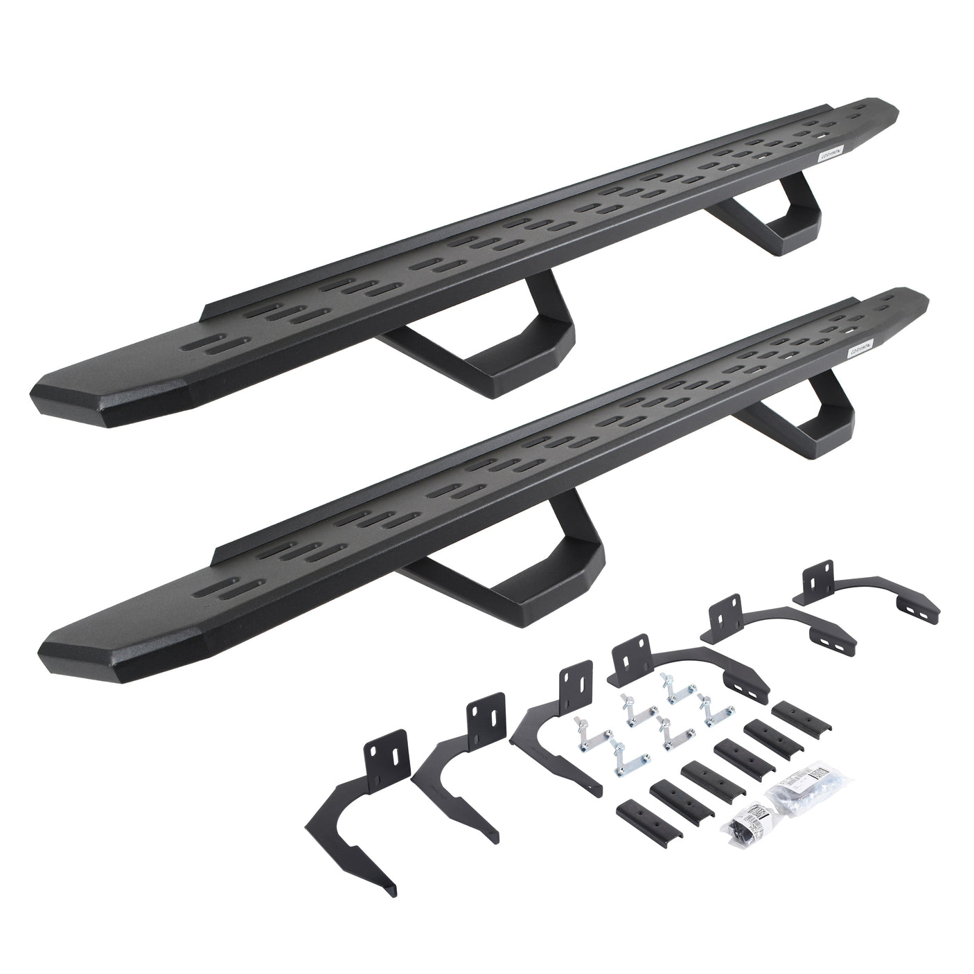 Go Rhino 6960998020PC 2009-2014 Dodge Ram 1500 RB Series RB30 Running Boards with Mounting Brackets, 2 Pairs Drop Steps Kit