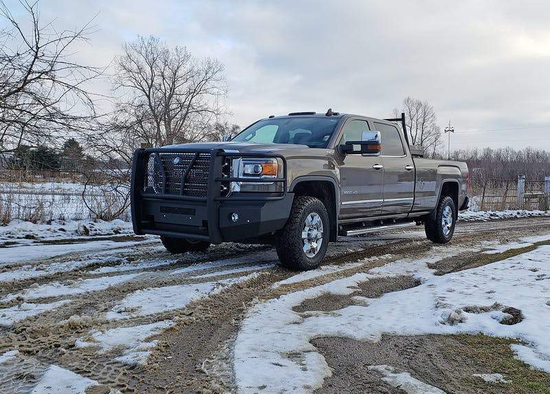 Steelcraft 60-10460 2015-2019 GMC Sierra 2500HD/3500 HD Elevation Front Bumper-BumperStock