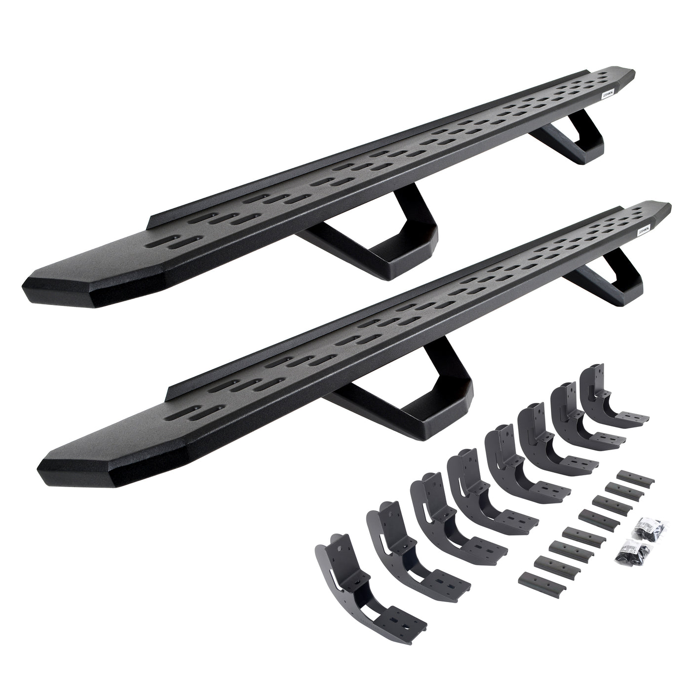 Go Rhino 6960488720PC 2020-2024 GMC Sierra 2500/3500 HD RB Series RB30 Running Boards with Mounting Brackets, 2 Pairs Drop Steps Kit