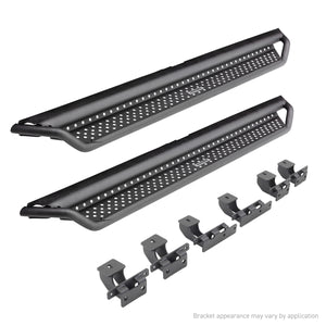 Go Rhino D14435T 2022-2024 Toyota Tundra D1 Dominator Series Xtreme Side Steps with Rocker Panel Mounting Bracket Kit