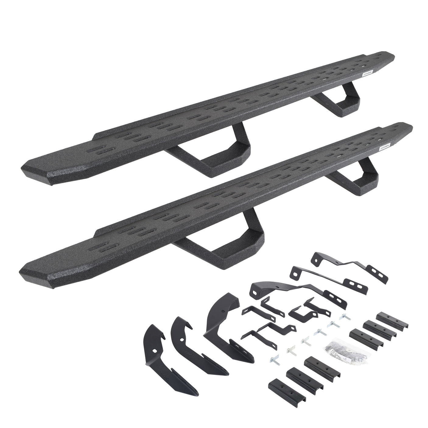 Go Rhino 6960428020T 2015-2019 Chevy Silverado 2500 HD RB Series RB30 Running Boards with Mounting Brackets, 2 Pairs Drop Steps Kit