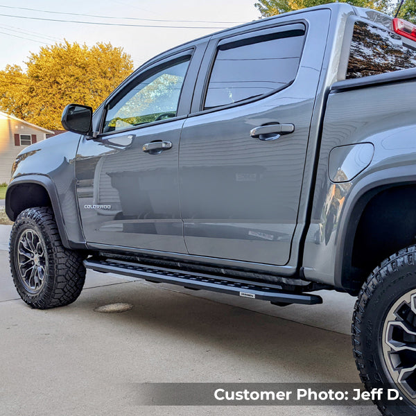 Go Rhino 69423580SPC 2015-2024 Chevy Colorado RB Series RB20 Slim Line Running Boards with Mounting Bracket Kit