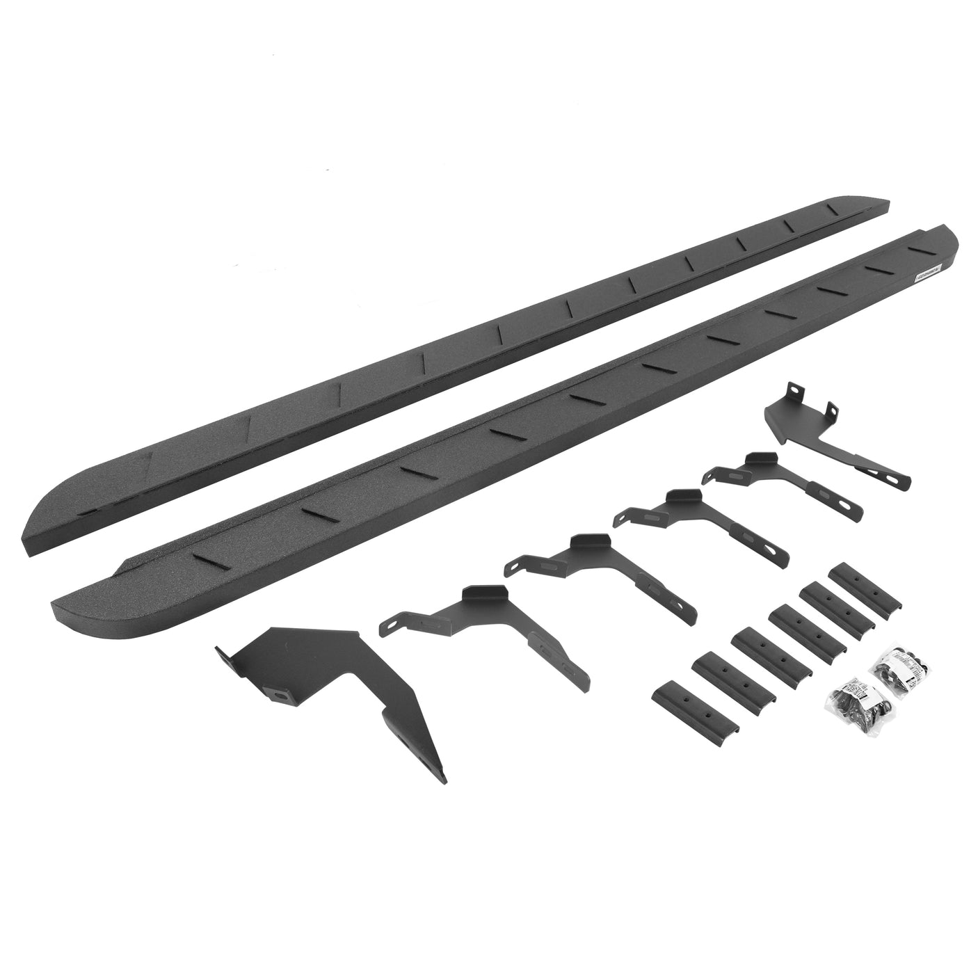 Go Rhino 63036880ST 2019-2024 Ford F150 Lariat/XL/XLT RB Series RB10 Slim Line Running Boards with Mounting Bracket Kit