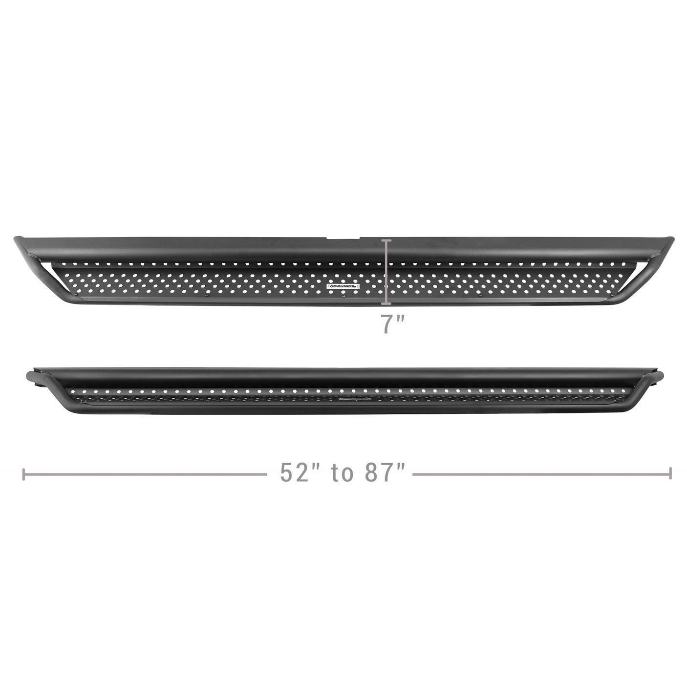 Go Rhino D10068T 2021-2024 Ford Bronco Sport D1 Dominator Series Xtreme Side Steps - Boards Only, 68" Long