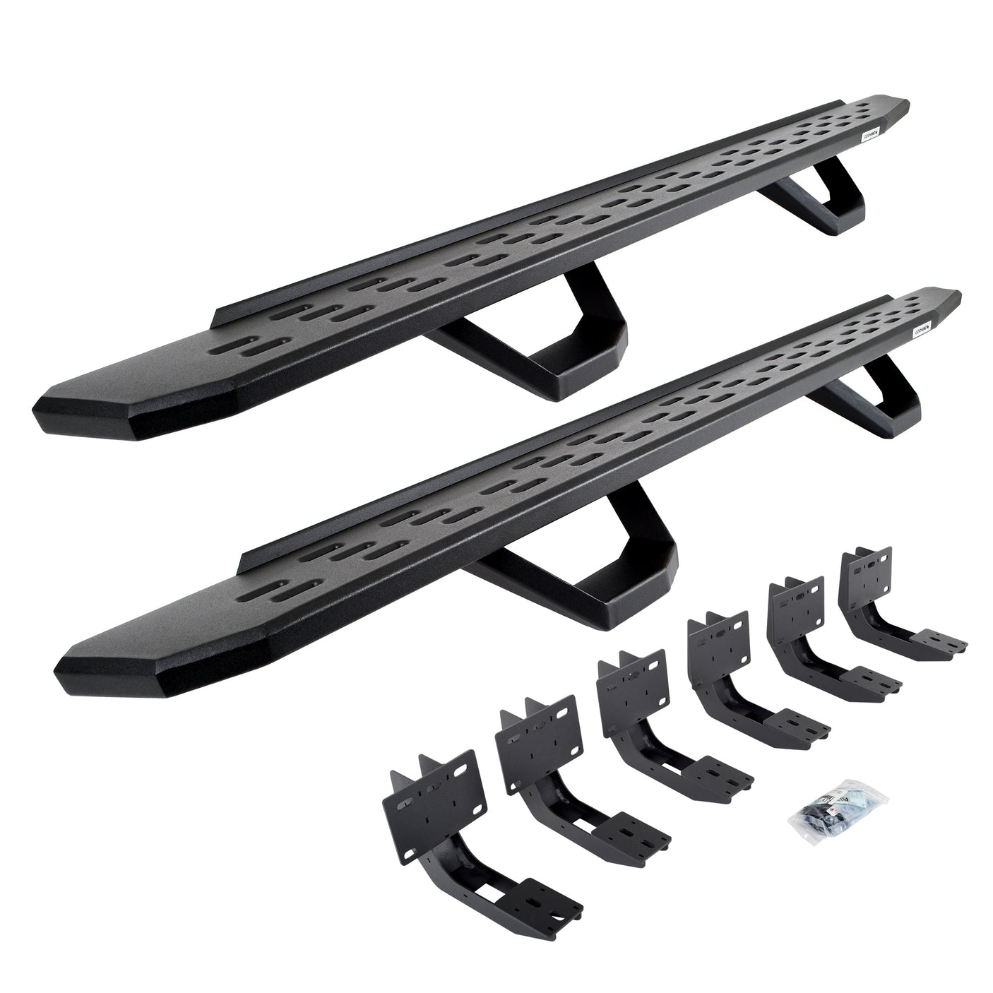 Go Rhino 6963068720PC 2019-2024 Dodge Ram 1500 RB Series RB30 Running Boards with Mounting Brackets, 2 Pairs Drop Steps Kit