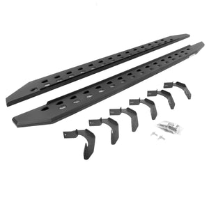 Go Rhino 69412680SPC 2010-2014 Ford F150 FX2/SVT Raptor RB Series RB20 Slim Line Running Boards with Mounting Bracket Kit