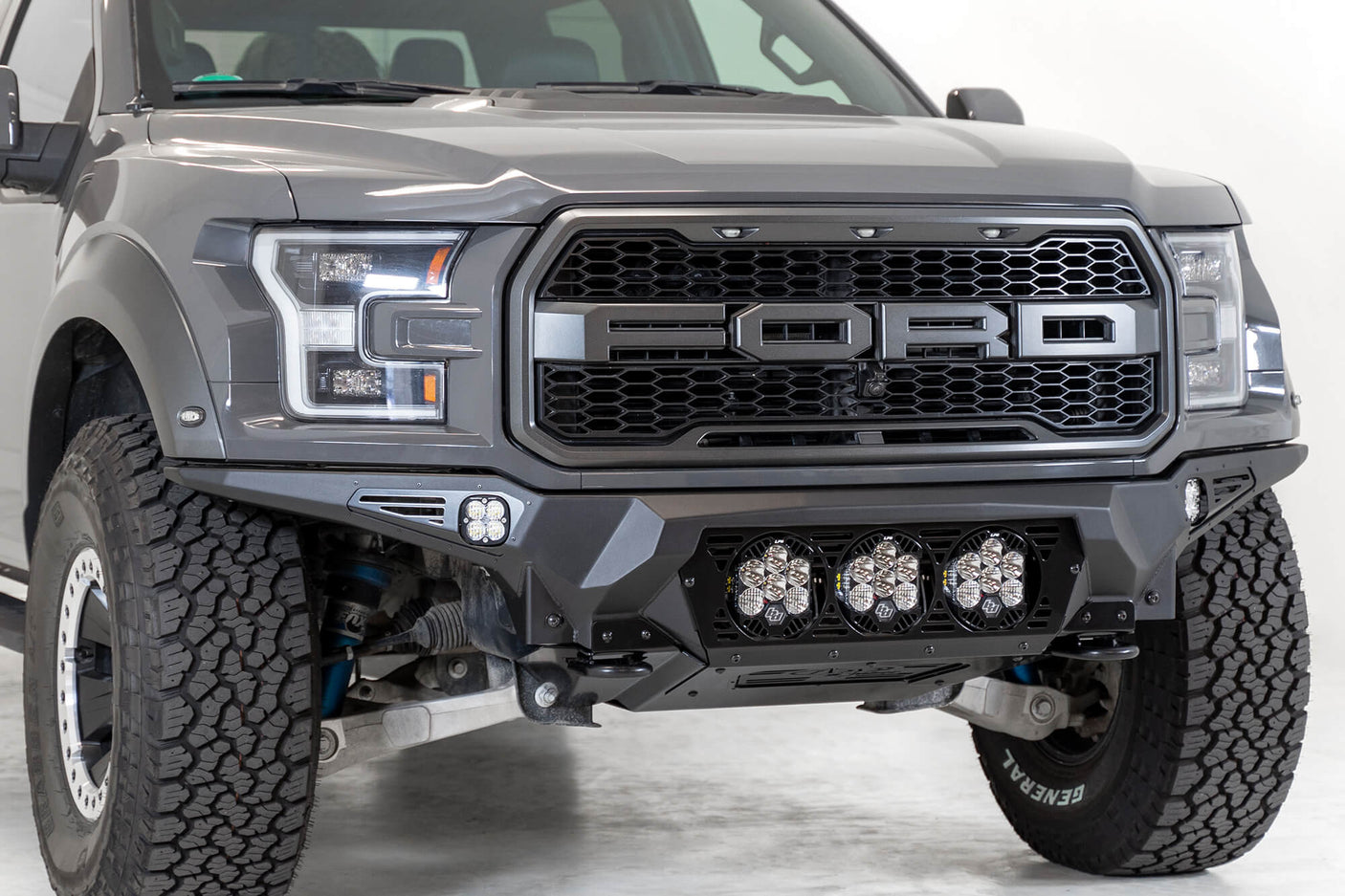 ADD F110014100103 2017-2020 Ford Raptor Bomber Front Bumper (Baja Designs) - BumperStock