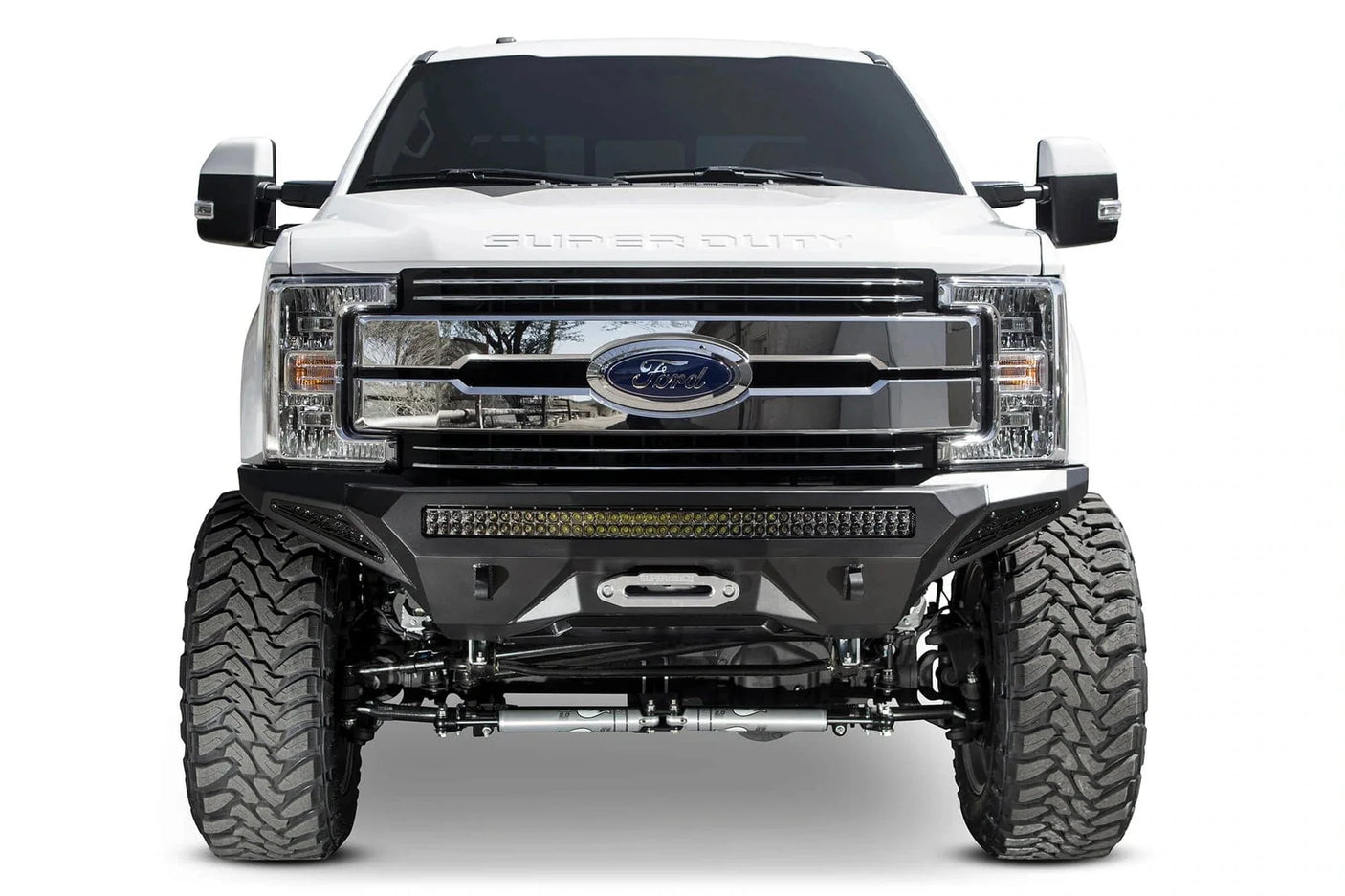 ADD F161202860103 2017-2019 Ford F250/F350 Superduty Stealth Fighter Front Bumper Winch Ready - BumperStock