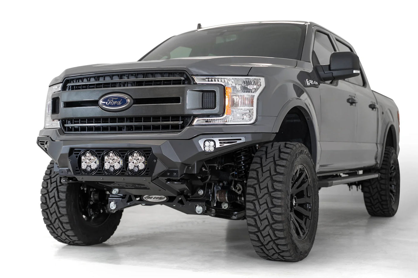 ADD F180014100103 2018-2020 Ford F150 Bomber Front Bumper | Baja Design Light Mount - BumperStock