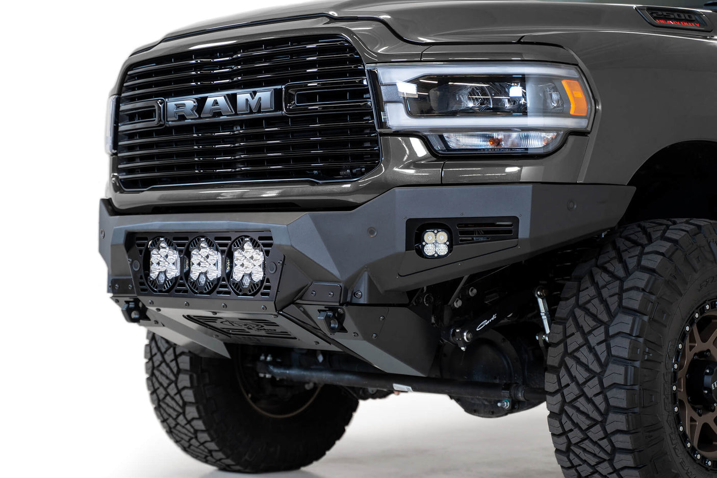 ADD F560014100103 2019-2022 Ram 2500/3500 Bomber Front Bumper (Baja Designs) - BumperStock