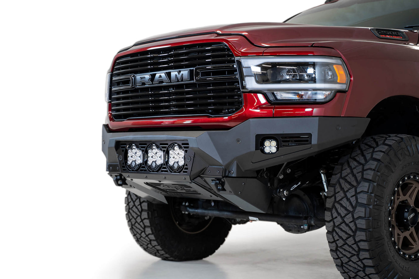 ADD F560014100103 2019-2022 Ram 2500/3500 Bomber Front Bumper (Baja Designs) - BumperStock