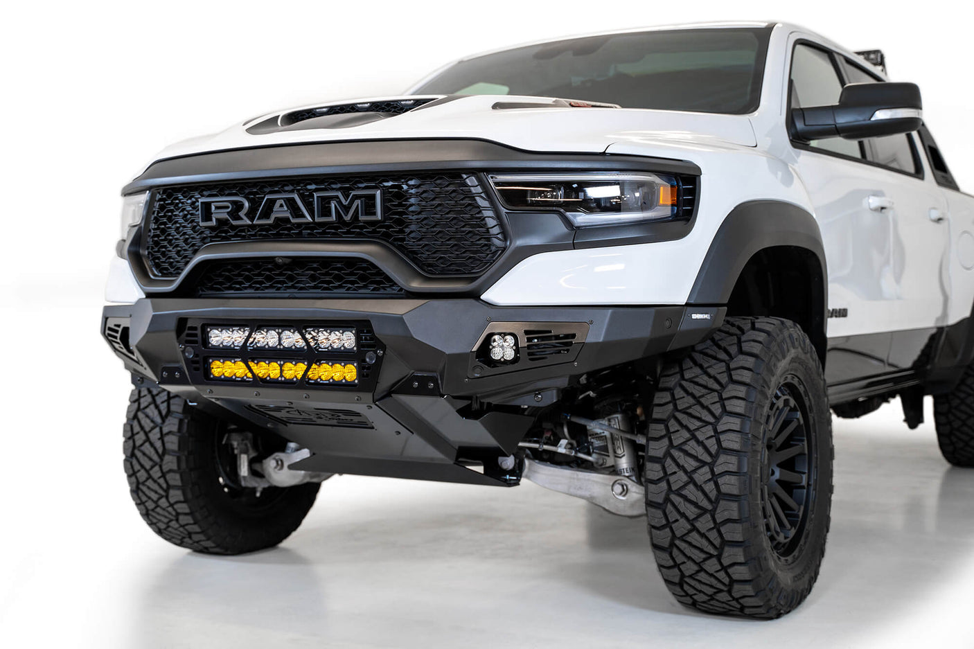 ADD F620012140103 2021-2022 Ram 1500 TRX Bomber Front Bumper (20 Inch Lights) - BumperStock