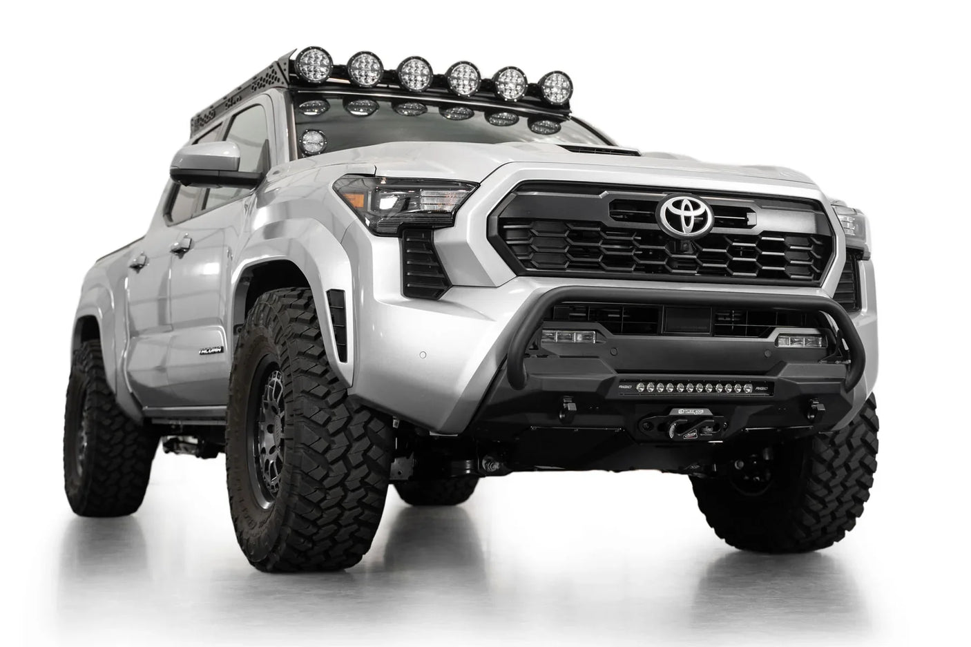 ADD F6703512601NA 2024 Toyota Tacoma Stealth Center Mount Winch Front Bumper with Top Hoop - BumperStock