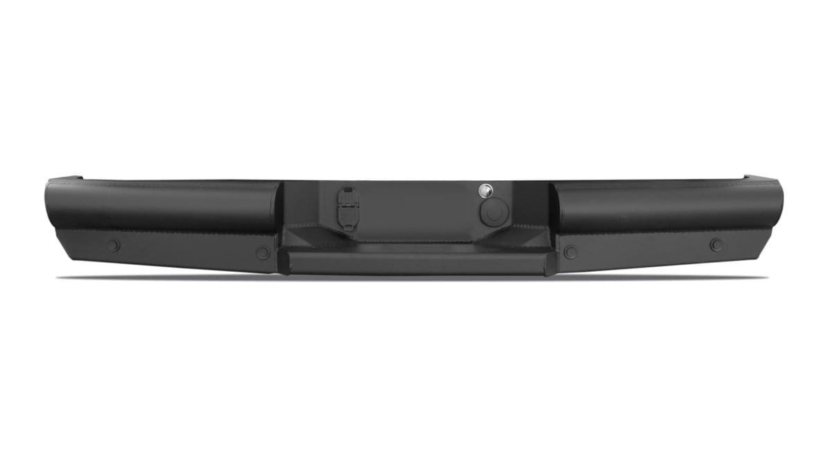 Fab Fours CH08-U1450-1 GMC Sierra 2500/3500 HD 2007.5-2010 Black Steel Elite Rear Bumper-BumperStock