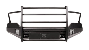 Fab Fours DR13-R2960-1 Dodge Ram 1500 2013-2018 Black Steel Elite Front Bumper Full Guard-BumperStock