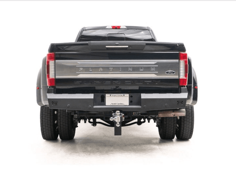 Fab Fours FS17-RT4150-1 Ford F250/F350 Super Duty 2017-2021 Red Steel Rear Bumper-BumperStock