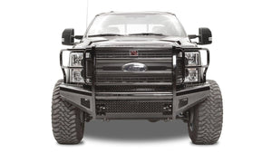 Fab Fours FS17-S4160-1 Ford F250/F350/F450/F550 Super Duty 2017-2021 Black Steel Front Bumper Full Guard-BumperStock