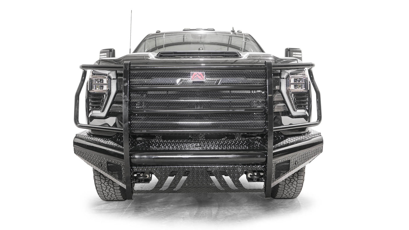 Fab Fours CH24-S6160-1 Chevy Silverado 2500/3500 HD 2024 Black Steel Front Bumper Full Guard - BumperStock