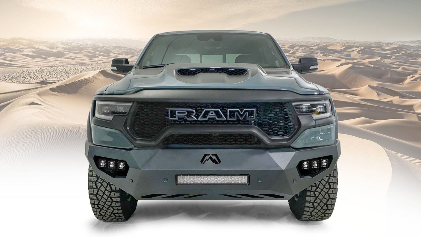 Fab Fours DX21-V4552-1 Dodge Ram TRX 2021 Vengeance Front Bumper Pre-Runner Guard - BumperStock