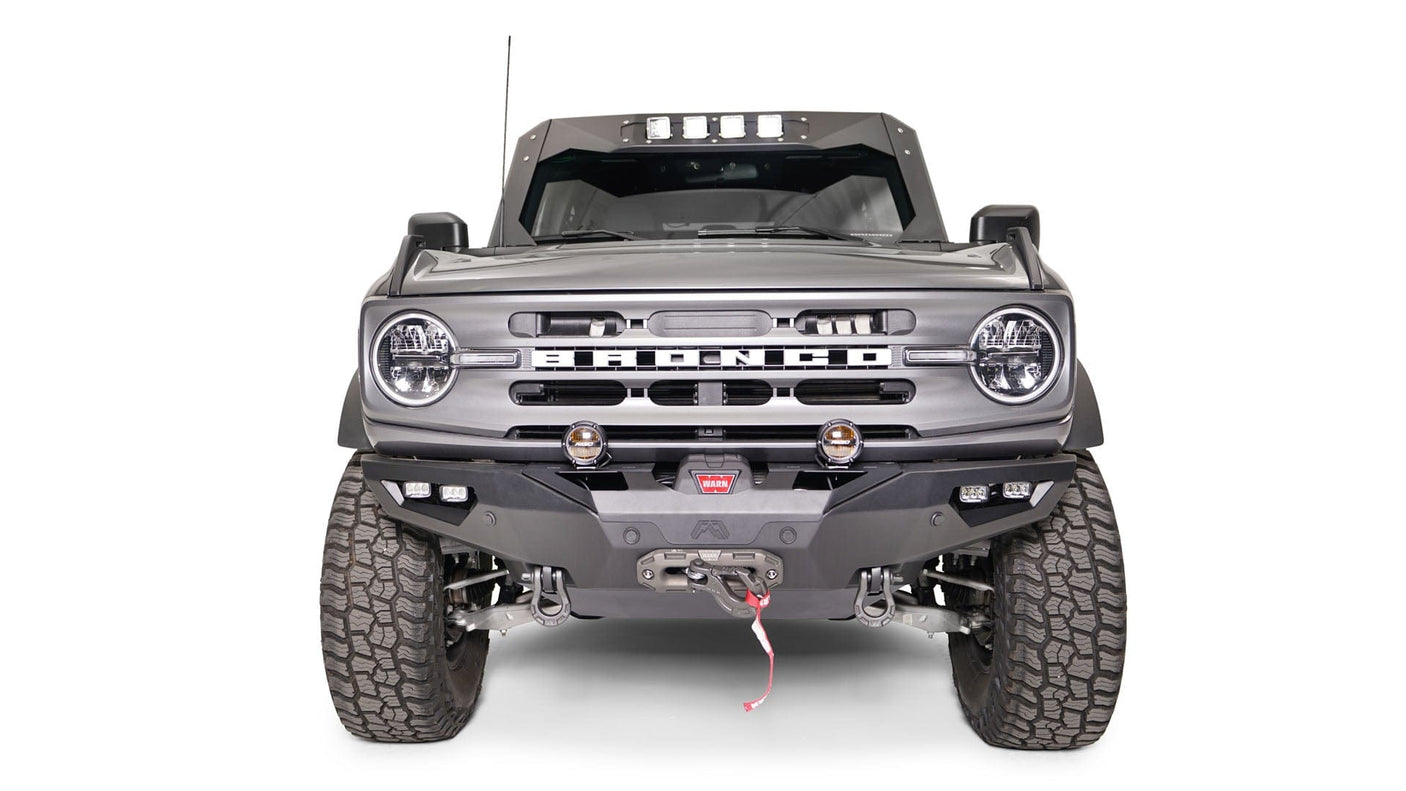 Fab Fours FB21-F5251-1 Ford Bronco 2021-2022 Premium Front Winch Bumper - BumperStock