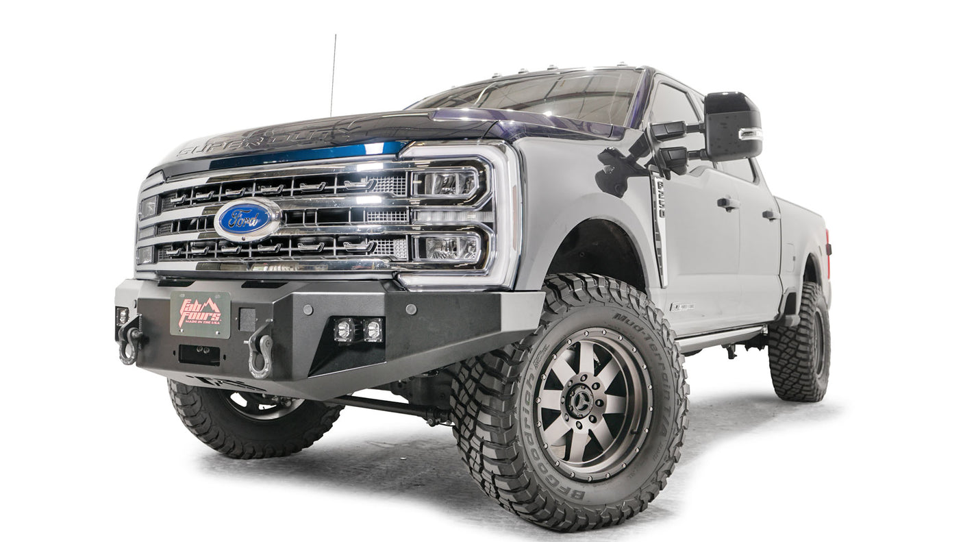 Fab Fours FS23-A5951-1 Ford F250/F350 Superduty 2023 New Premium Front Winch Bumper No Guard - BumperStock