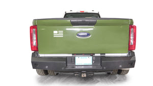 Fab Fours FS23-RT5950-1 Ford F250/F350 Super Duty 2023-2024 Red Steel Rear Bumper - BumperStock