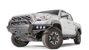 Fab Fours TB16-02-1 Toyota Tacoma 2016-2022 Ultra Light Hybrid Front Winch Bumper Pre-Runner Guard - BumperStock