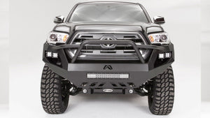 Fab Fours TT16-D3653-1 Toyota Tacoma 2016-2021 Vengeance Front Bumper High Pre-Runner Guard - BumperStock