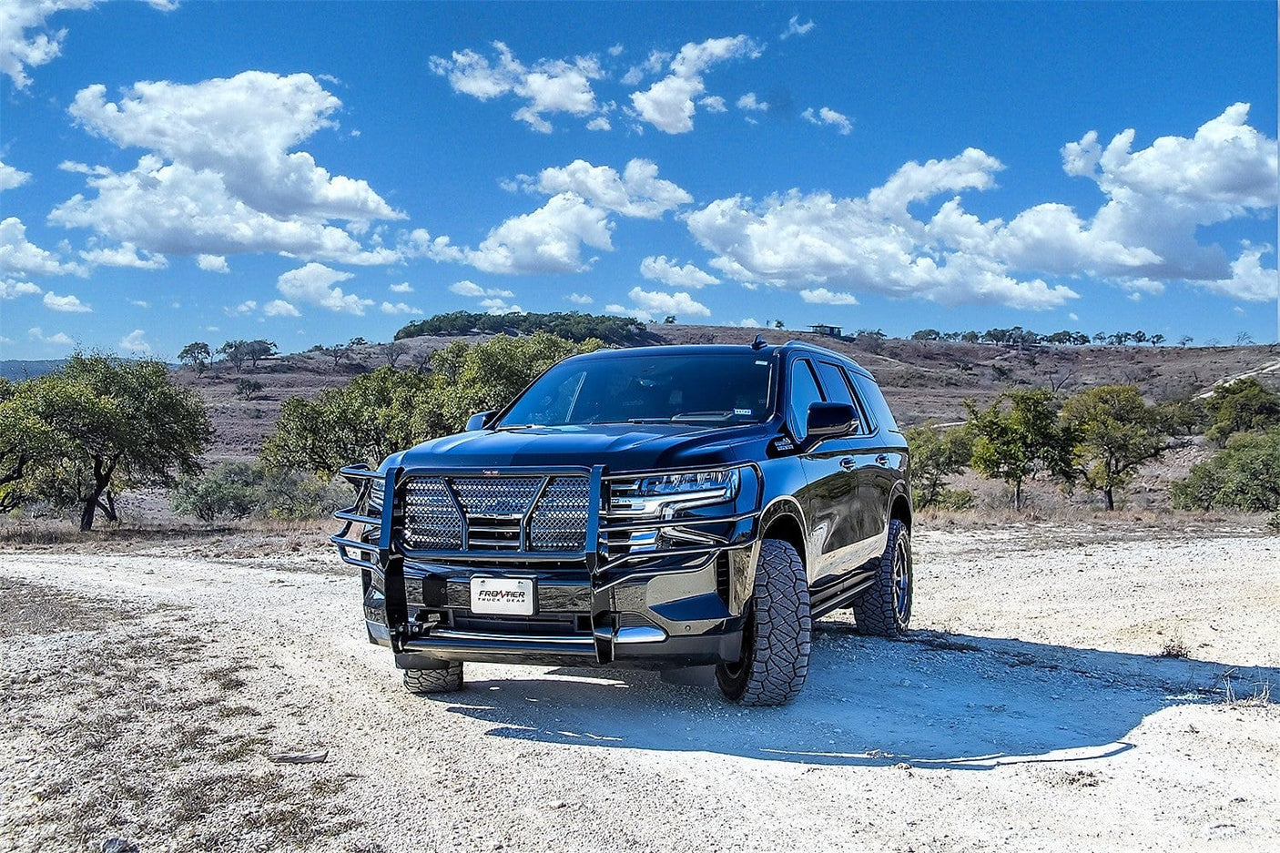 Frontier 200-22-1003 2021 Chevy Tahoe/Suburban Grille Guard - BumperStock