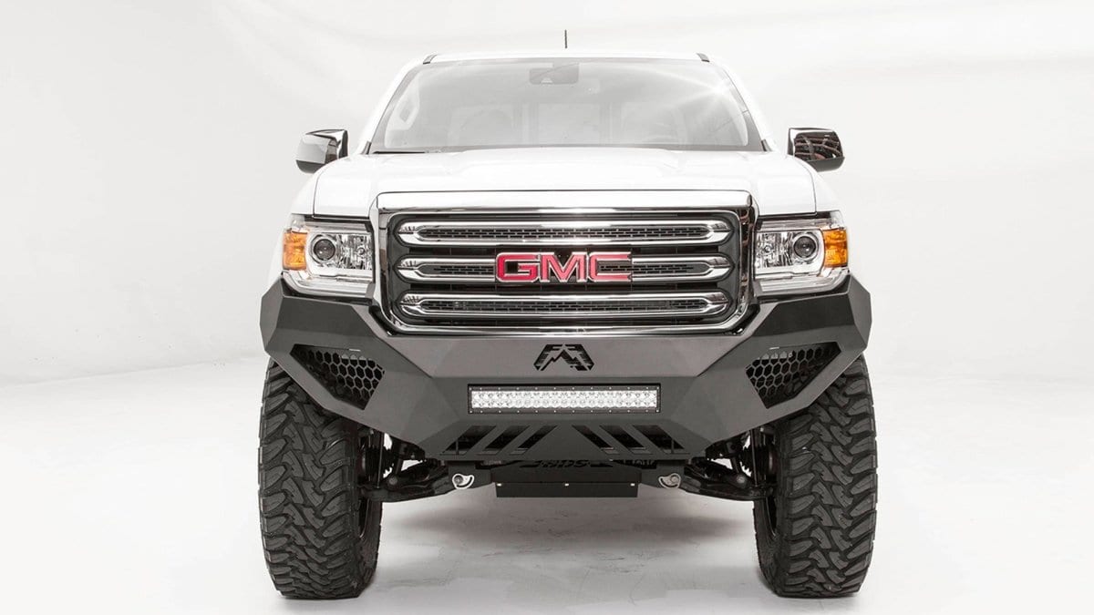 Fab Fours GC15-D3451-1 GMC Canyon 2015-2020 Vengeance Front Bumper No Guard-BumperStock