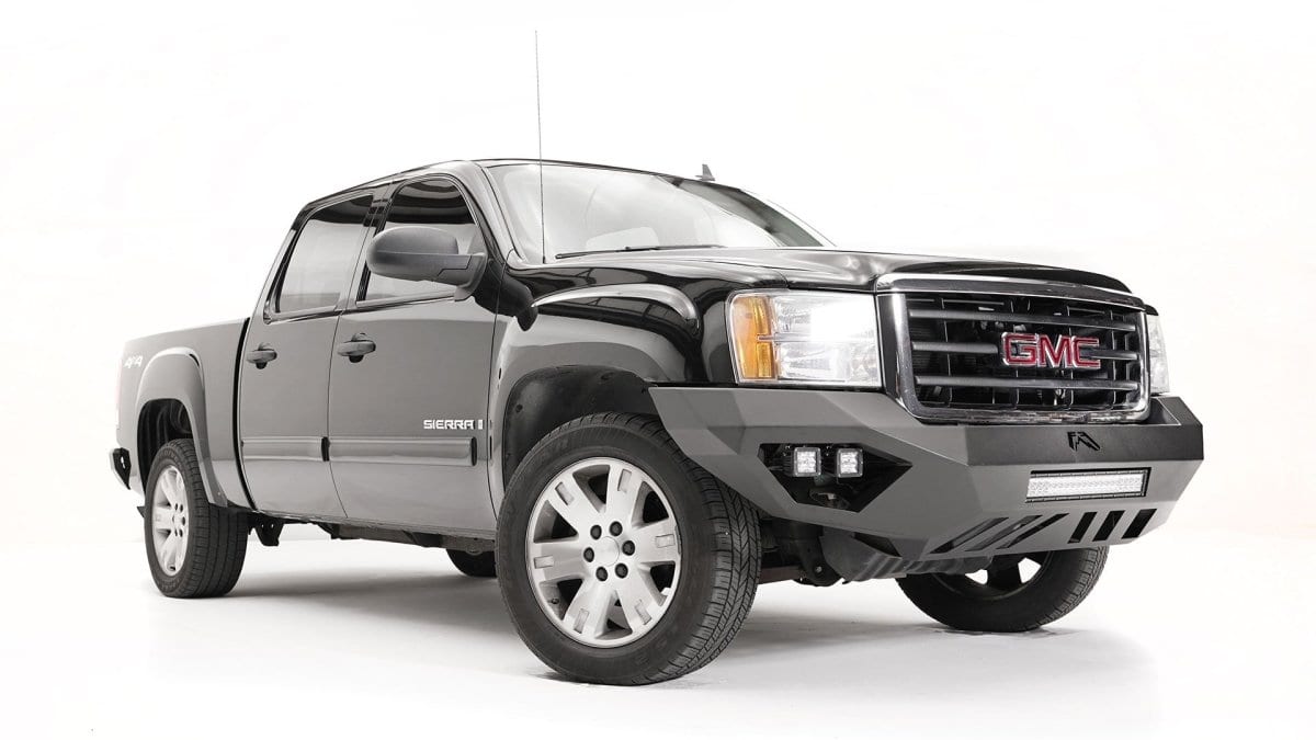 Fab Fours GS07-D2151-1 GMC Sierra 1500 2007-2013 Vengeance Front Bumper No Guard Non-Sensor-BumperStock