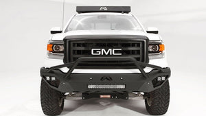 Fab Fours GS14-D3152-1 GMC Sierra 1500 2014-2015 Vengeance Front Bumper Pre-Runner Guard Sensor-BumperStock