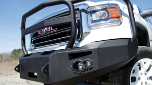 Fab Fours GS14-H3150-1 GMC Sierra 1500 2014-2015 Premium Front Bumper Winch Ready Full Guard Non-Sensor-BumperStock