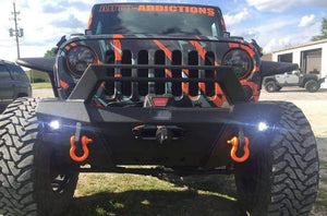 Hammerhead 600-56-0627 Jeep Wrangler JK 2007-2018 Stubby Front Winch Bumper Formed Guard - BumperStock