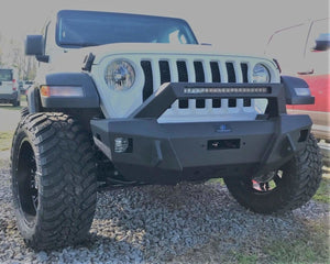 Hammerhead 600-56-0757 Jeep Wrangler JL 2018-2023 Stubby Front Winch Bumper Formed Guard - BumperStock