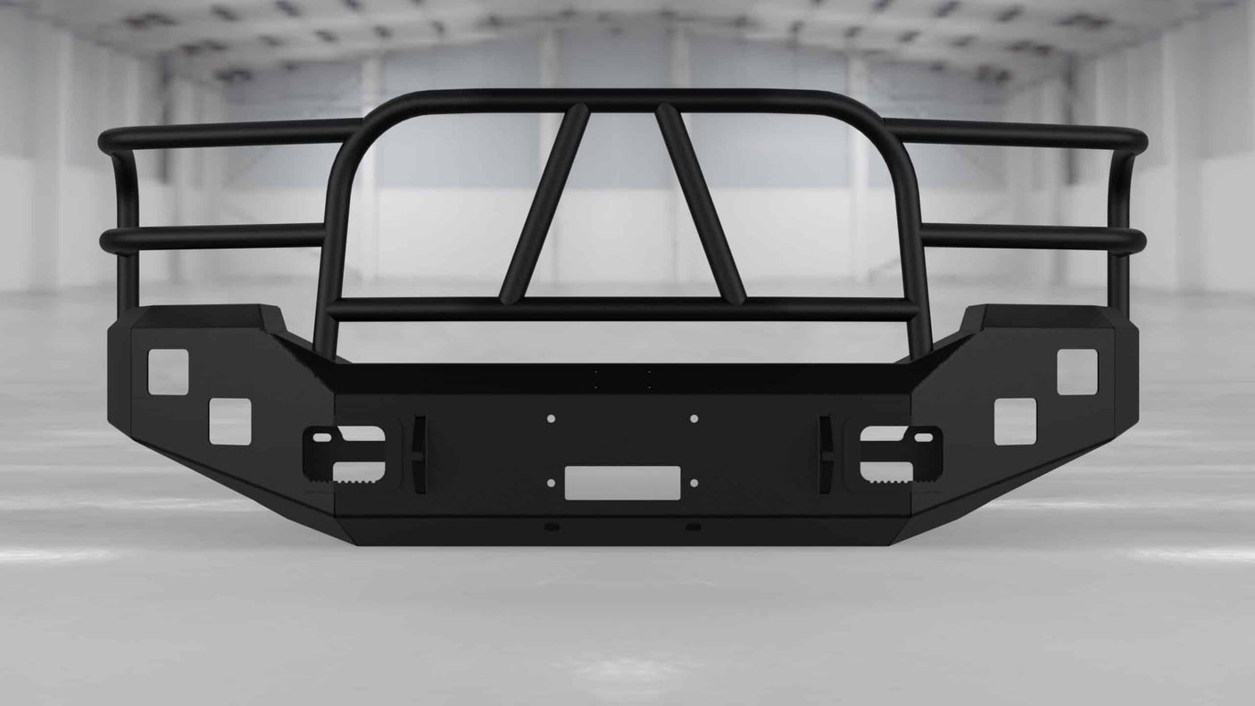 Hammerhead 600-56-0059 Ford F250/F350/F450/F550 2005-2007 X-Series Front Winch Bumper Full Brushguard - BumperStock