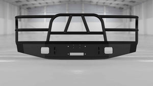 Hammerhead 600-56-0067 Ford F150 1992-1996 X-Series Front Winch Bumper Full Brushguard - BumperStock