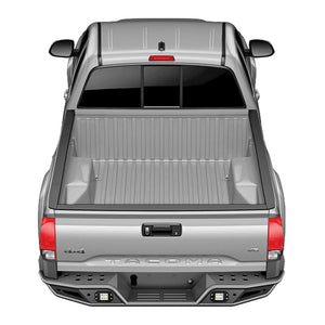 TrailFX RPRB001TI 2016-2022 Toyota Tacoma Rear Bumper Pre-Runner - BumperStock