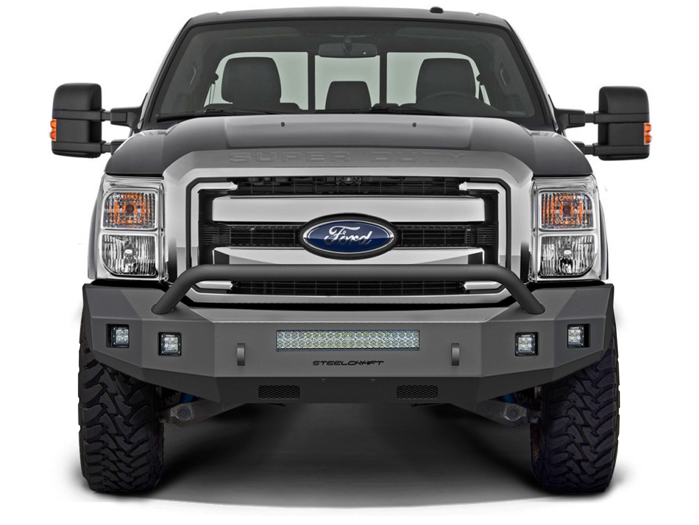 Steelcraft 71-11370HP 2011-2016 Ford F250/F350/F450/F550 Super Duty Fortis Front Bumper - BumperStock